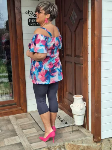 Fashion by Nono Kiara felső, mintás 5XL méretben