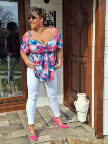 Fashion by Nono Kiara felső, mintás 5XL méretben
