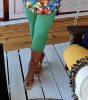 Fashion by Nono 3/4-es leggings, zöld 4XL