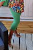 Fashion by Nono 3/4-es leggings, zöld 4XL