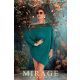 Mirage Fashion Song csipke betétes tunika, smaragdzöld