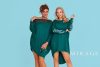 Mirage Fashion Song csipke betétes tunika, smaragdzöld