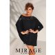 Mirage Fashion Song csipke betétes tunika, fekete