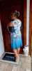 Fashion by Nono Bella ruha, kék-kagyló mintás 3XL méretben