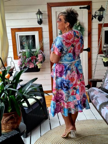 Fashion by Nono Wedding ruha, mintás 4XL méretben