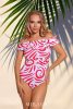 Mirage Szandra body, piros-mintás