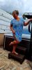Fashion by Nono Daniella ruha, kék csipkés +csőtop