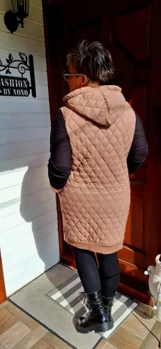 Fashion by Nono Casting steppelt mellény, barna L méretben