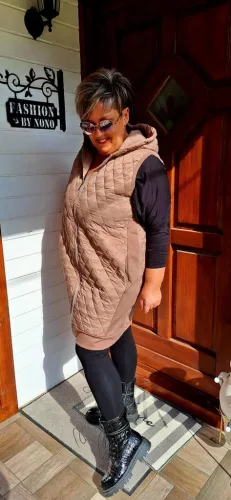 Fashion by Nono Casting steppelt mellény, barna L méretben