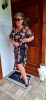 Fashion by Nono Miami maxiruha csőruhával, fekete-mintás