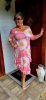 Fashion by Nono Amanda ruha, rózsaszín-virág mintás 3XL méretben