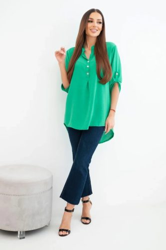 Fresh könnyed tavaszi blúz, zöld