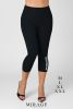 Mirage vastag pamut 3/4-es leggings, fekete oldalt feliratos 2XL méretben