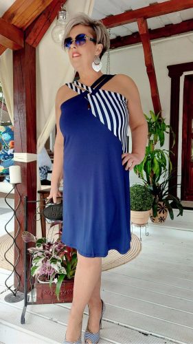 Fashion by Nono Summer ujjatlan ruha, Kék