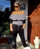 Fashion by Nono Szimeoni overál, fekete-fehér csíkos L méretben