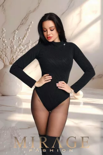 Mirage Fashion Hot alkalmi body, fekete