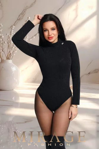 Mirage Fashion Hot alkalmi body, fekete