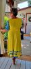 Fashion by Nono Tereza ruha, sárga-mintás 2XL méretben