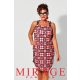 Mirage Bitzee fonott trikóruha, piros-mintás