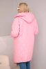 Sporty steppelt átmeneti kabát, pink
