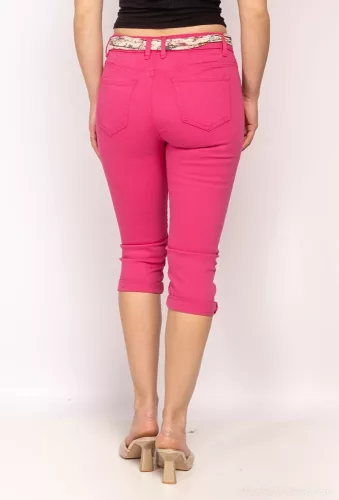 Zoé kendővel díszített térdnaci, fukszia S/36-os méretben