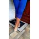 Fashion by Nono csipkés aljú 3/4-es leggings, királykék 4XL méretben