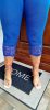 Fashion by Nono csipkés aljú 3/4-es leggings, királykék 4XL méretben