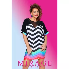 Mirage Moda tunika, fekete-csíkos