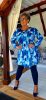 Fashion by Nono Olivia ruha/tunika, kék mintás 2XL méretben