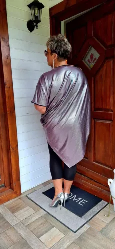 Fashion by Nono Vera tunika, mályva 4XL méretben