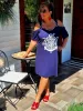 Fashion by Nono Bella ruha matróz mintával, sötétkék L méretben Előrendelhető, érkezése 05.19.