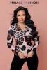 Mirage Charlotte patentos fodros felső, ocelot mintás