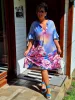 Fashion by Nono Gigi ruha, virágmintás 4XL méretben