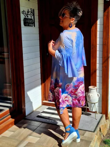 Fashion by Nono Gigi ruha, virágmintás 4XL méretben