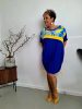 Fashion by Nono Lujza kék-sárga tunika , egy méretes! 