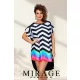 Mirage Como tunika, fekete-csíkos