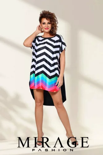 Mirage Como tunika, fekete-csíkos