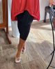 Fashion by Nono 3/4-es leggings, fekete 5XL méretben