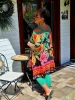 Fashion by Nono Jázmin tunika/ruha, fekete-mintás 2XL méretben