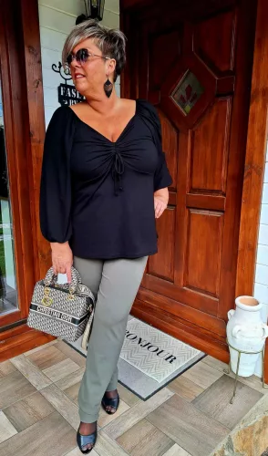 Fashion by Nono Heni nadrág, kheki 2XL méretben