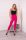 Naomi magas derekú fodros nadrág, pink L méretben