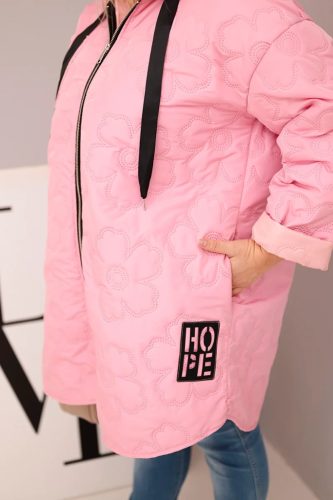 Golden steppelt átmeneti kabát, pink