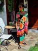 Fashion by Nono Jázmin tunika/ruha, fekete-mintás XL méretben