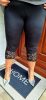 Fashion by Nono csipkés aljú 3/4-es leggings, fekete 4XL méretben