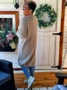 Fashion by Nono Amanda hosszított kardigán, barna 2XL méretben