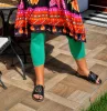 Fashion by Nono 3/4-es leggings, zöld 2XL méretben