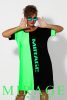 Mirage Sekina pamut ruha, fekete-neon