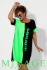 Mirage Sekina pamut ruha, fekete-neon