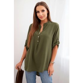Fresh könnyed tavaszi blúz, khaki