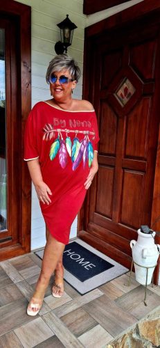 Fashion by Nono Incsucsu tunika, piros XL méretben